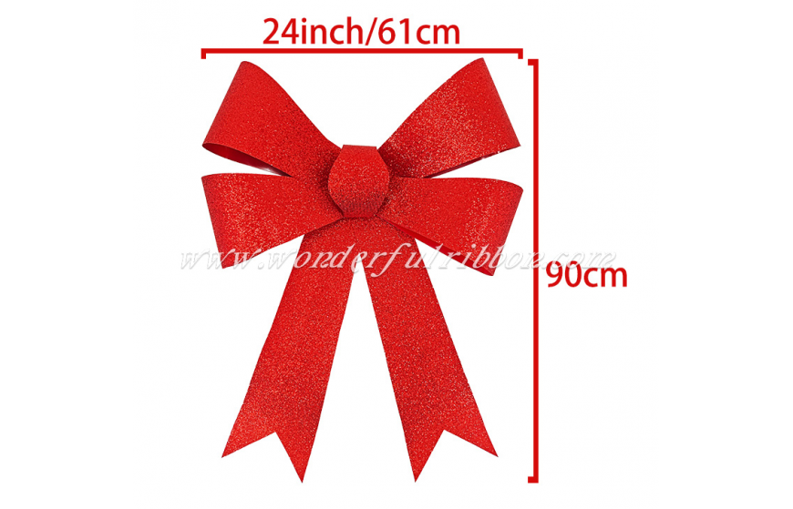 24-inch PVC Glitter Bow